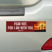 WEES NIET BANG, WANT IK BEN MET JE BUMPERSTICKER (Op auto)