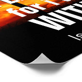 WEES NIET BANG, WANT IK BEN MET JE (jesaja 41:10) Poster (Hoek)