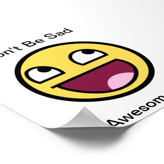 Wees niet bang, wees Geweldige in plaats daarvan! Poster (Hoek)