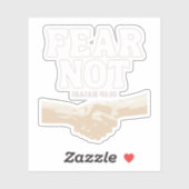 Wees niet bevreesd – Jesaja 41:10 Sticker (Vel)
