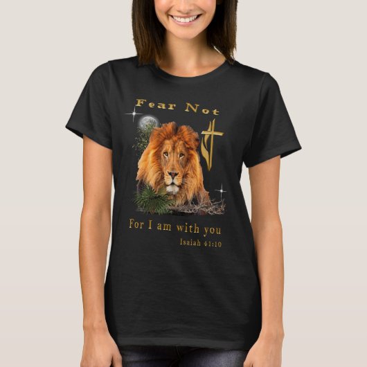 Wees niet bevreesd Jesaja 41:10 T-shirt (Voorkant)