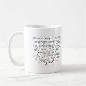 Wees niet bezorgd koffiemok (Links)