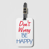 Wees niet blij bagagelabel (Voorkant (verticaal))