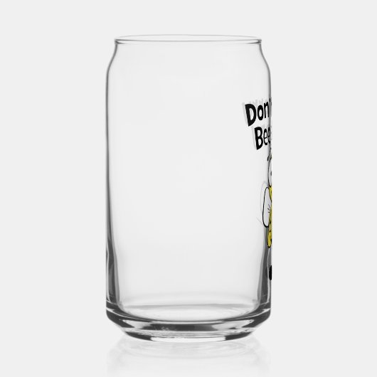 Wees niet blij blikvorm glas (Rechts)