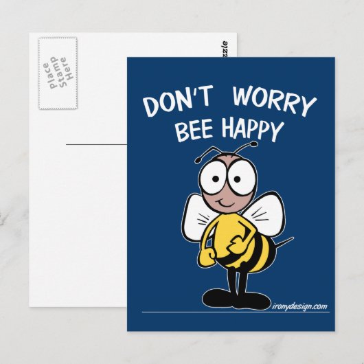 Wees niet blij briefkaart (Voorkant / Achterkant)