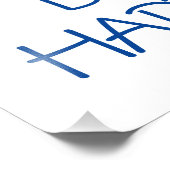 Wees niet blij foto afdruk (Hoek)