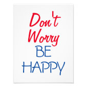 Wees niet blij foto afdruk (Voorkant)