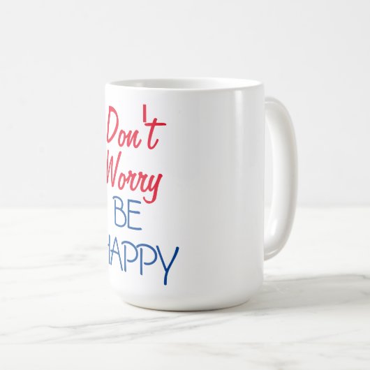 Wees niet blij koffiemok (Voorkant rechts)