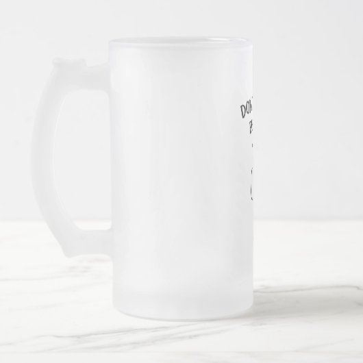 Wees niet blij matglas bierpul (Links)