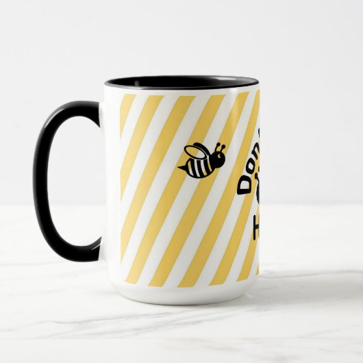 Wees niet blij mok (Links)