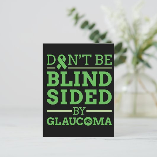 Wees niet blind door Glaucoma Briefkaart (Staand voorkant)