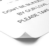 Wees niet blind door onze liefdeszonnebril die ons poster (Hoek)