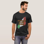Wees niet boos Eet wat spaghetti grappig Italiaans T-shirt (Voorkant volledig)