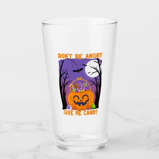 Wees niet boos, geef me Snoep Glas (Voorkant)