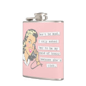 Wees niet boos op Maid of Honor Heupfles (Links)