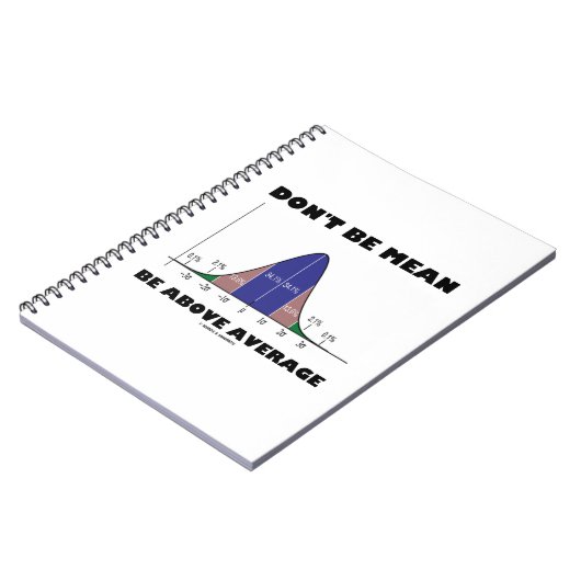 Wees niet boven het gemiddelde (Humor met een knol Notitieboek (Linkerzijde)