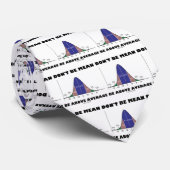 Wees niet boven het gemiddelde (Humor Statistiek) Stropdas (Opgerold)