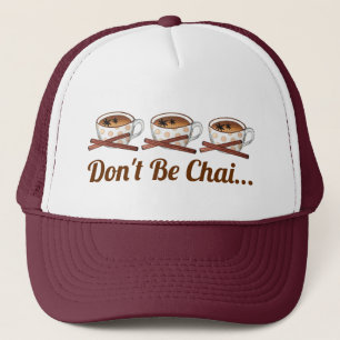 Wees niet Chai (Shy) Indiaas Spiced Tea Funny Food Trucker Pet