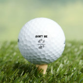 Wees niet de derde afgeleide Jerk Wiskunde Student Golfballen (Insitu Shirt)