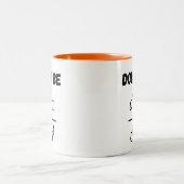 Wees niet de derde afgeleide Jerk Wiskunde Student Tweekleurige Koffiemok (Center)