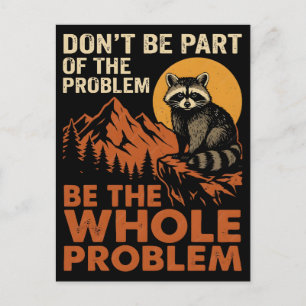 Wees niet deel van het probleem, wees het hele pro feestdagenkaart
