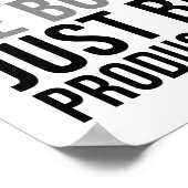 Wees niet druk, wees gewoon productief poster (Hoek)