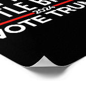 Wees niet een beetje 2024 stem Trump Poster (Hoek)