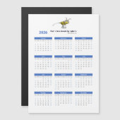 Wees niet gebonden magnetische koelkast kalender (Voorkant / Achterkant)