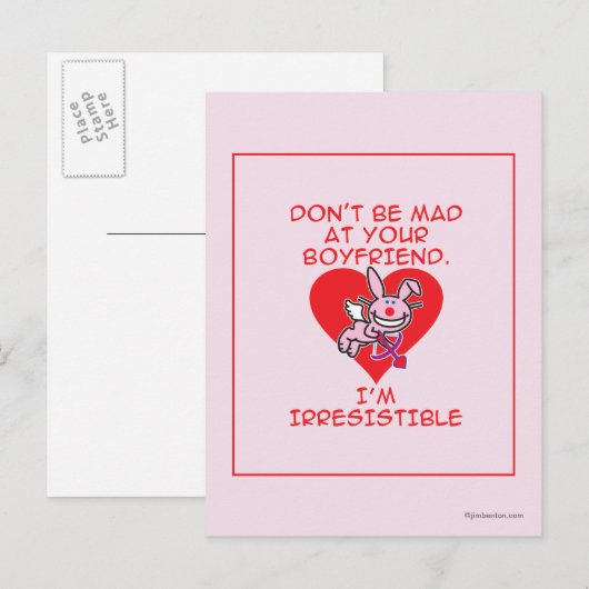 Wees niet gek briefkaart (Voorkant / Achterkant)