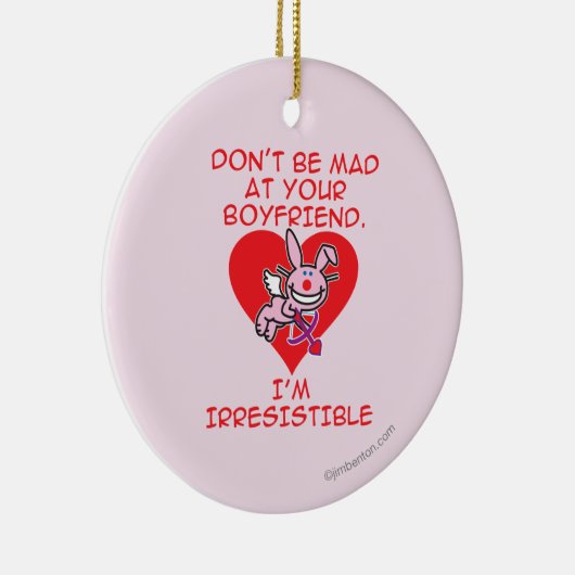 Wees niet gek keramisch ornament (Rechts)