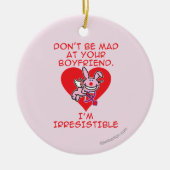 Wees niet gek keramisch ornament (Voorkant)