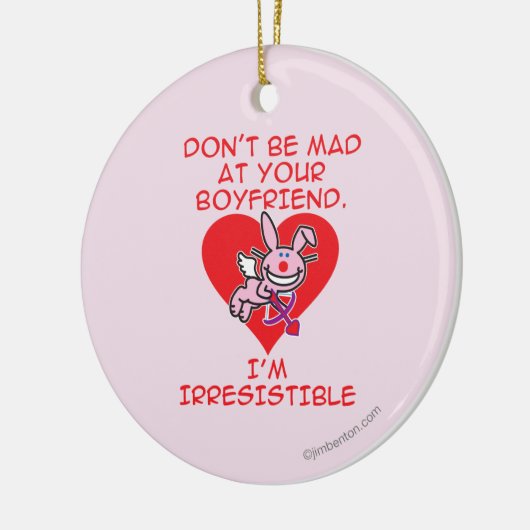 Wees niet gek keramisch ornament (Links)