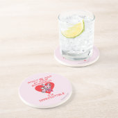 Wees niet gek zandsteen onderzetter (Zijkant)