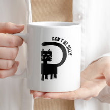 Wees niet Gekke Coffee Humor Funny Cat Witty