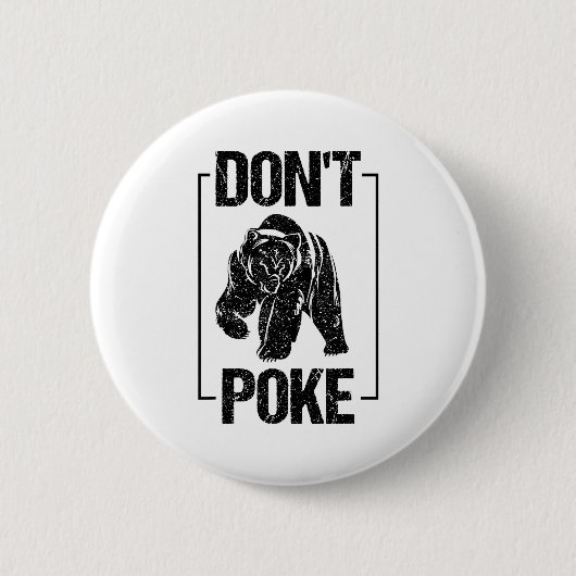 Wees Niet Grappige Beer _ Schattige Superheld Beer Ronde Button 5,7 Cm (Voorkant)