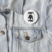 Wees Niet Grappige Beer _ Schattige Superheld Beer Ronde Button 5,7 Cm (In situ)