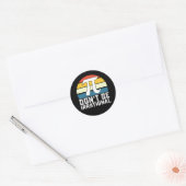 Wees niet irrationeel in de Wiskunde van PI Day Ronde Sticker (Envelop)