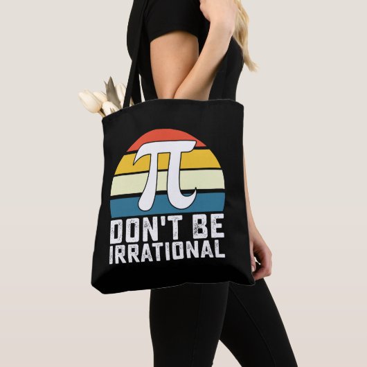 Wees niet irrationeel Pi-dag Wiskunde Wiskunde Tote Bag (Dichtbij)