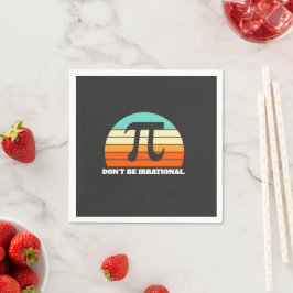 Wees niet irrationeel Retro Pi Day Wiskunde Teache Servet