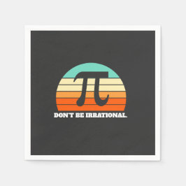 Wees niet irrationeel Retro Pi Day Wiskunde Teache Servet