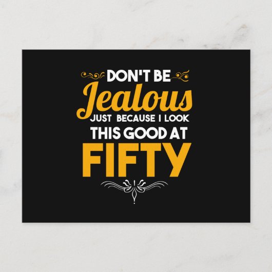 Wees niet jaloers, ik zie er goed uit op mijn vijf feestdagenkaart (Voorkant)