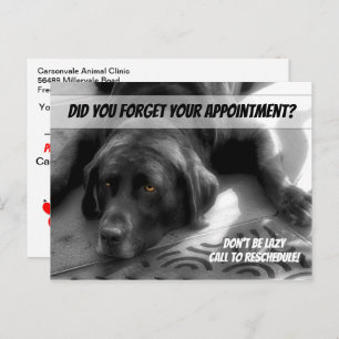 Wees niet lui Afspraak Briefkaart gemist