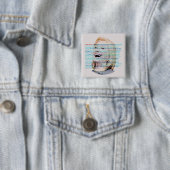 Wees niet misleid door Hillary Vierkante Button 5,1 Cm (In situ)