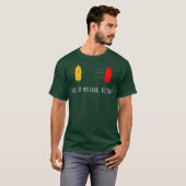 Wees niet Mustard Ketchup Funny Condition Joke T-shirt (Voorkant volledig)