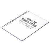 Wees niet neerbuigend notitieboek (Linkerzijde)