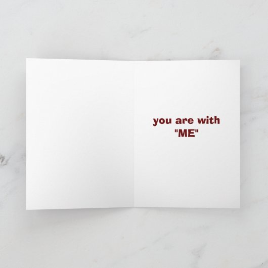 WEES NIET ONDEUGEND TENZIJ HET MET "IK" KERST IS FEESTDAGEN KAART (Binnen)