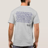Wees niet ongelijk gekleurd 2 cor 6:14 t-shirt (Achterkant)