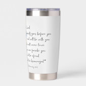 Wees niet ontmoedigd, aquarel vogel geïsoleerde drinkbeker (Achterkant)