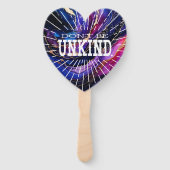 Wees niet onvriendelijk handwaaier (Voorkant)