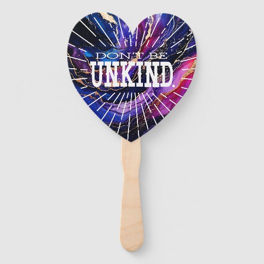 Wees niet onvriendelijk handwaaier (Voorkant)